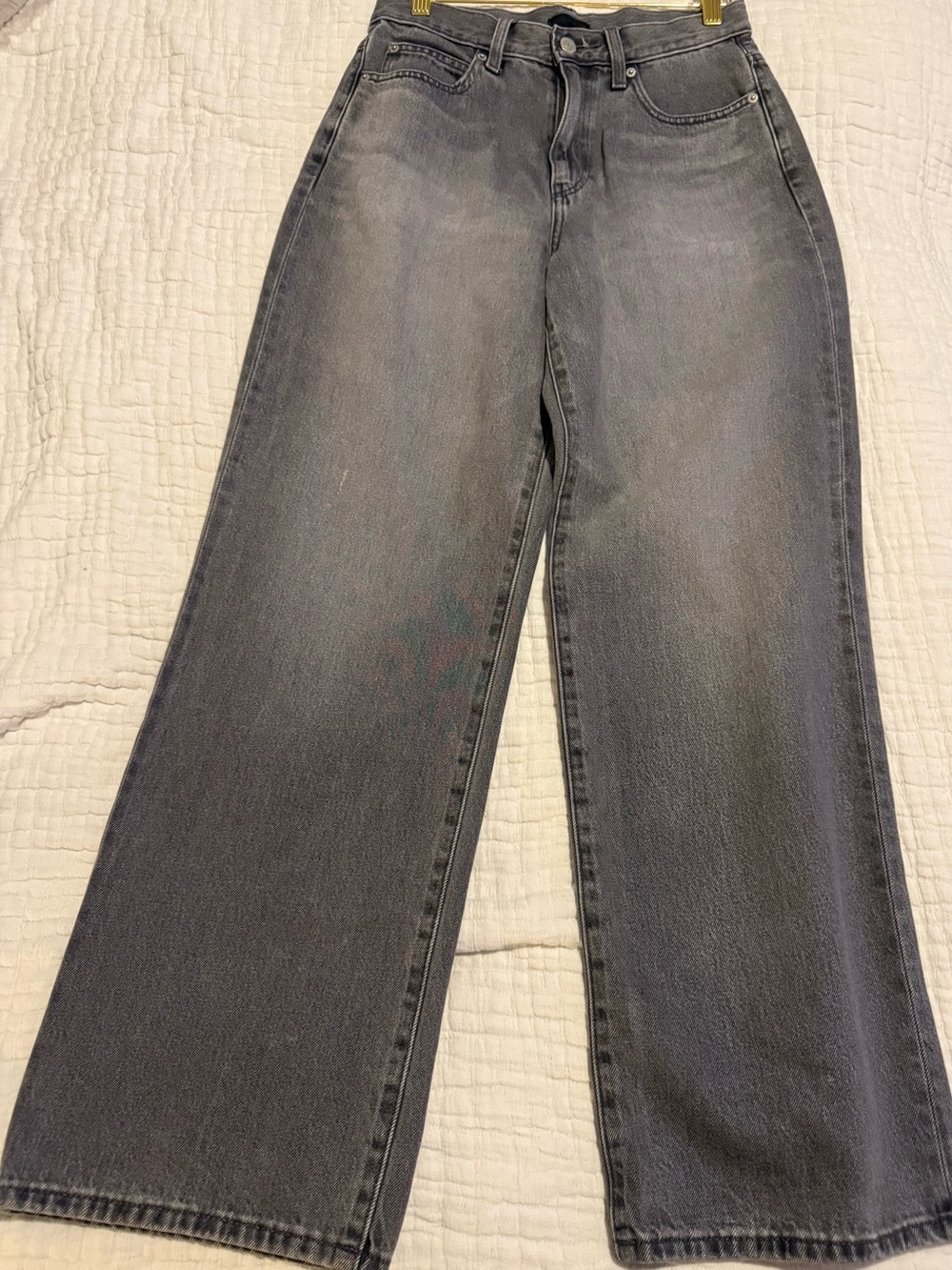Uniqlo Straight Jeans in Washed Black EUC 1509
